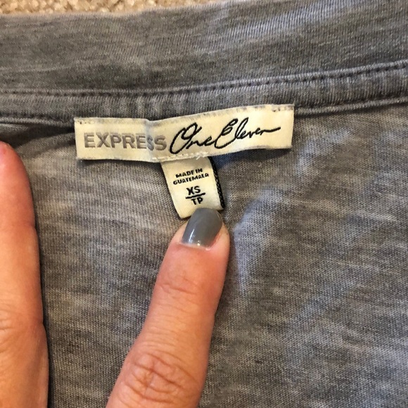 Grey Express open shoulder shirt - Picture 2 of 2